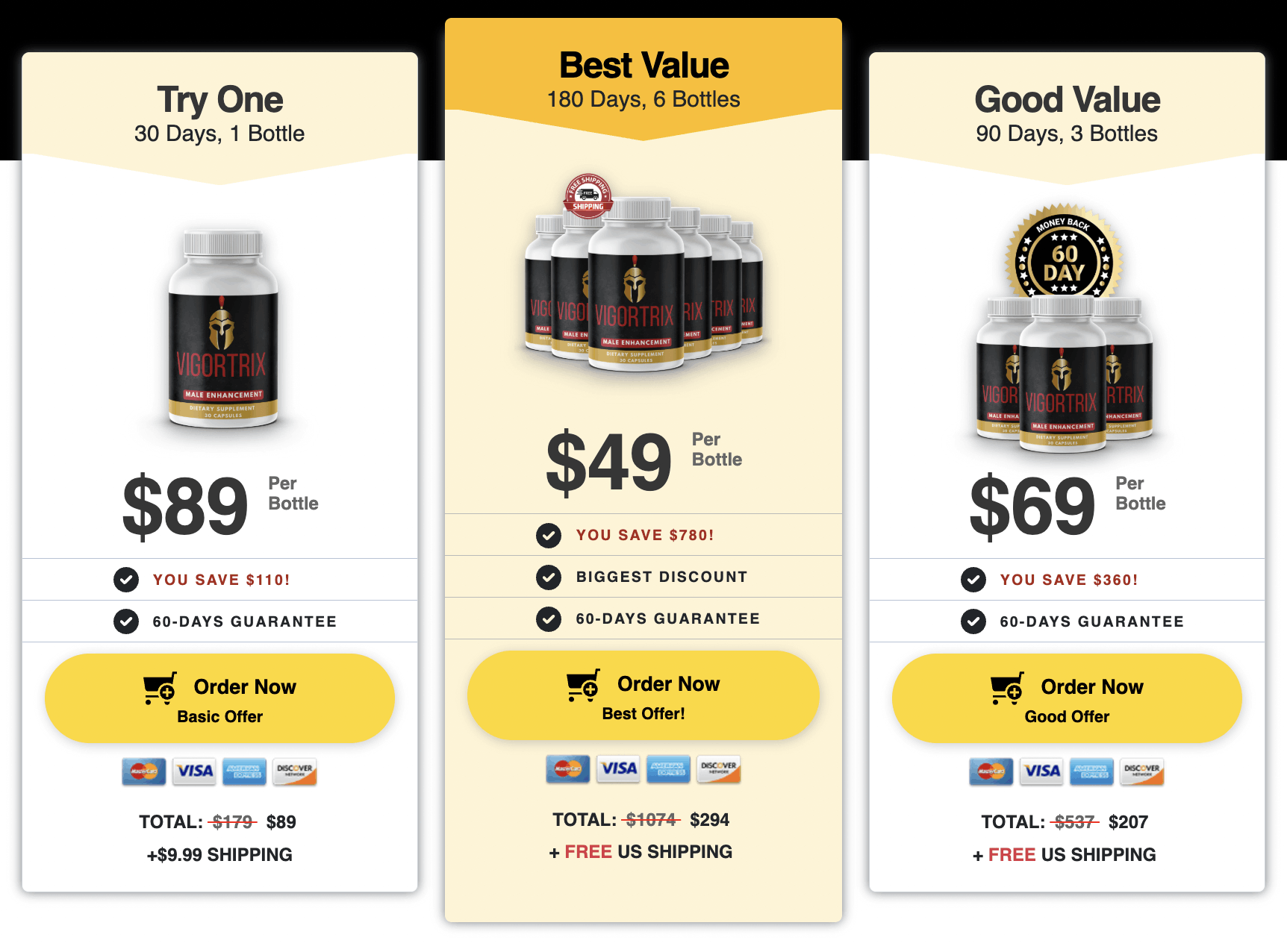 Buy Vigortrix 6 Bottles